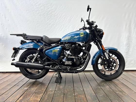ROYAL ENFIELD SHOTGUN 650 STENCIL WHITE 